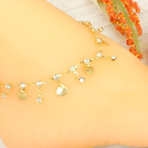 "Handmade Anklet – Elegant & Delicate Jewelry for Women | UNVRC1301 - Picture 1 of 10
